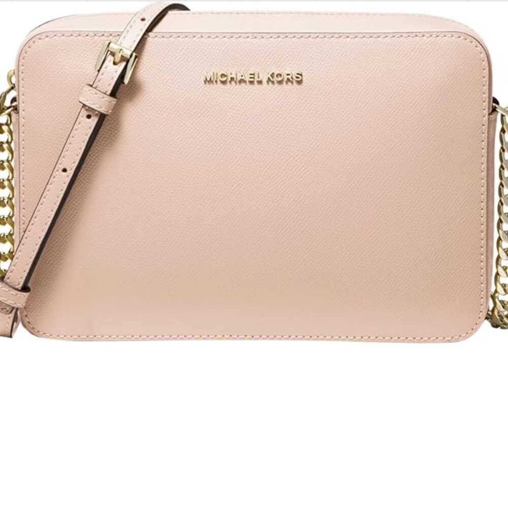 Michael Kors Jet Set Logo Crossbody Bag Powder Blush -BRAND NEW with tags